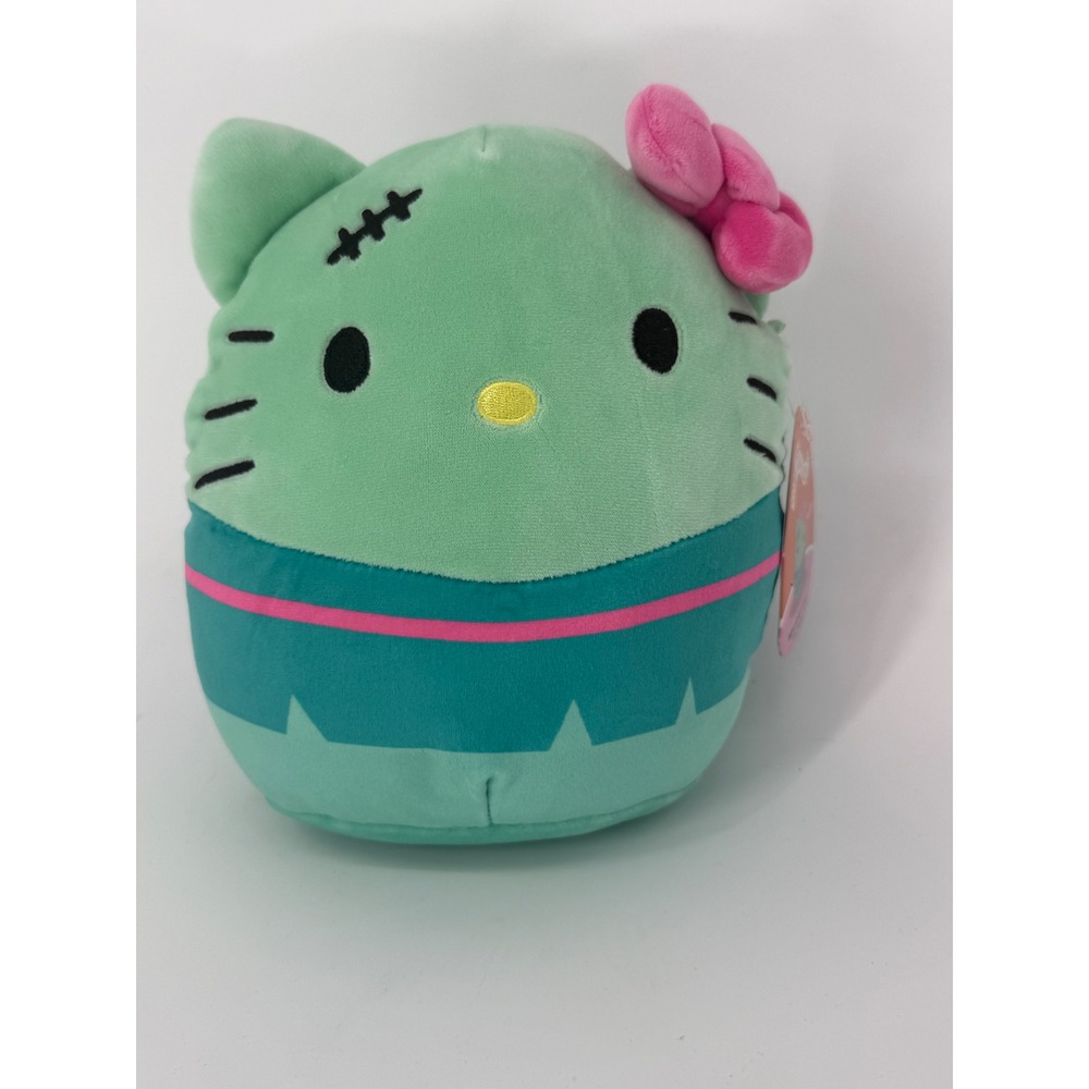 Squishmallows Sanrio Hello Kitty Frankenstein 8 Inch‎ Green Plush Halloween NWT